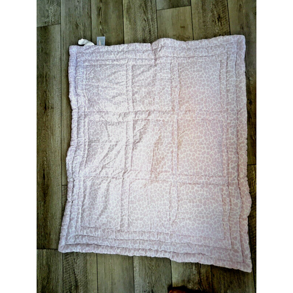 Lambs & Ivy Zoo Animals Flowers Quilt Comforter Baby Throw Blanket 34 x 42 - Picture 2 of 10